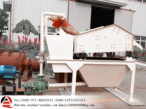 Sand recycling machine